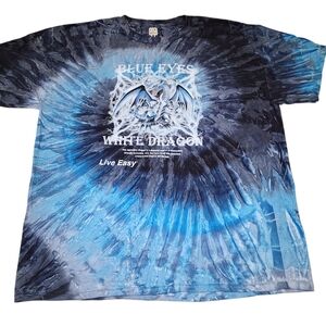 Blue Tie-Dye Graphic Tee